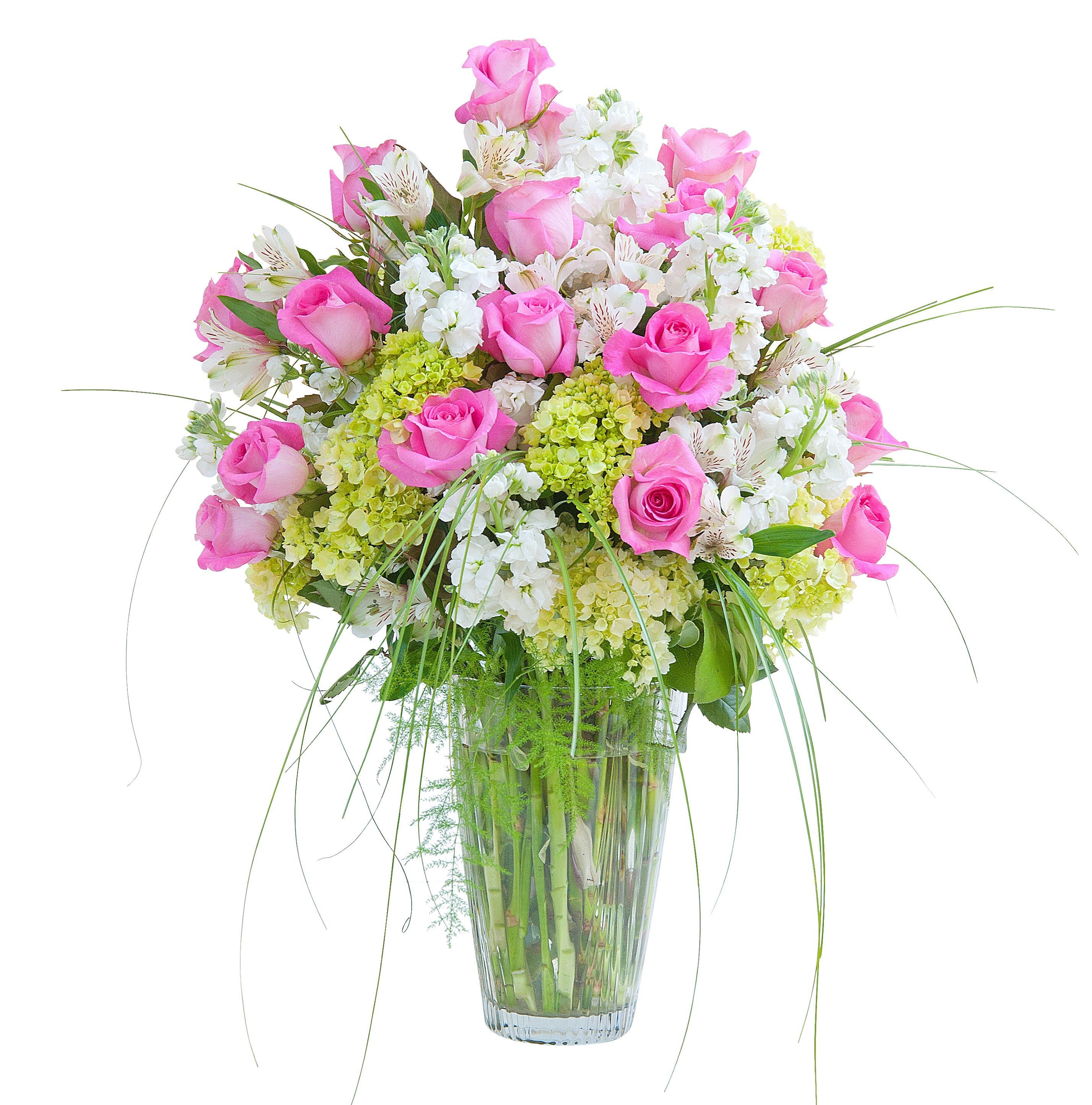 Pink and White Elegance Vase